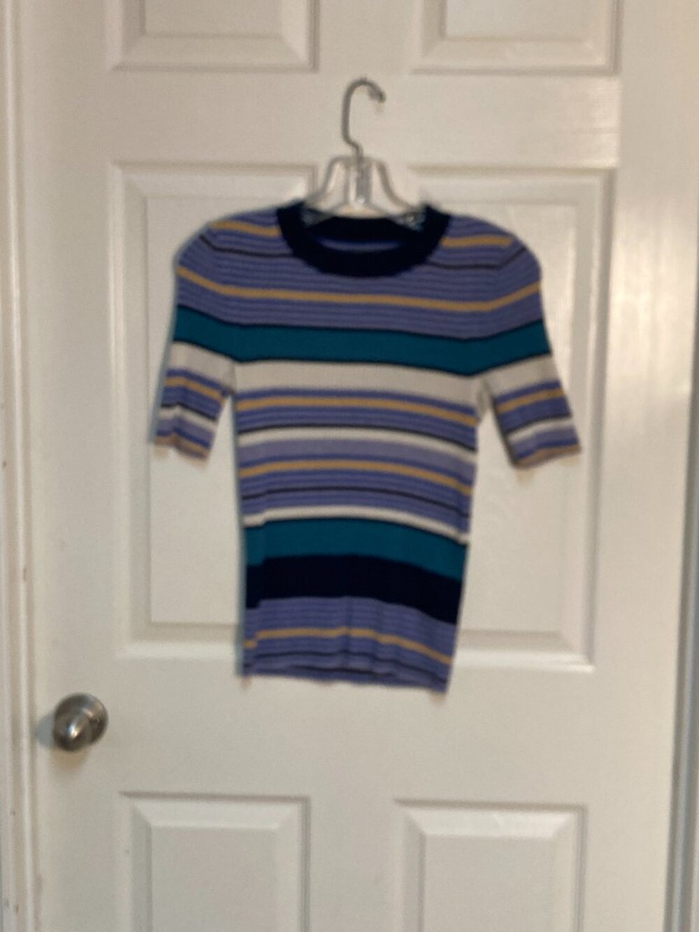 Gap blouse multi color stripes size small